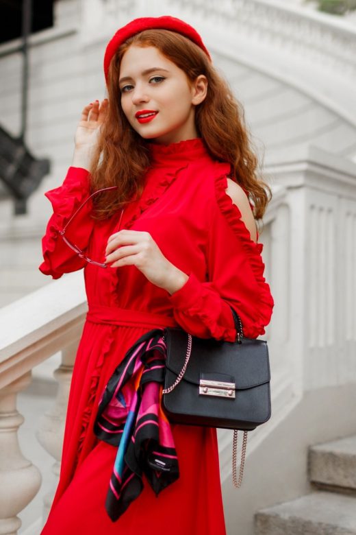 The Red Gives Life To The Appeal Of Fashion