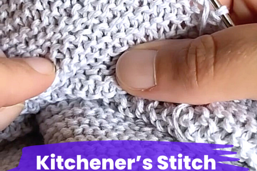 Kitchener’s Stitch For Garter Stitch Video Tutorial
